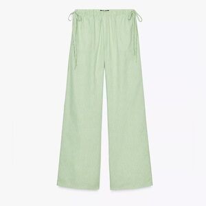 ZARA Striped Palazzo Pants